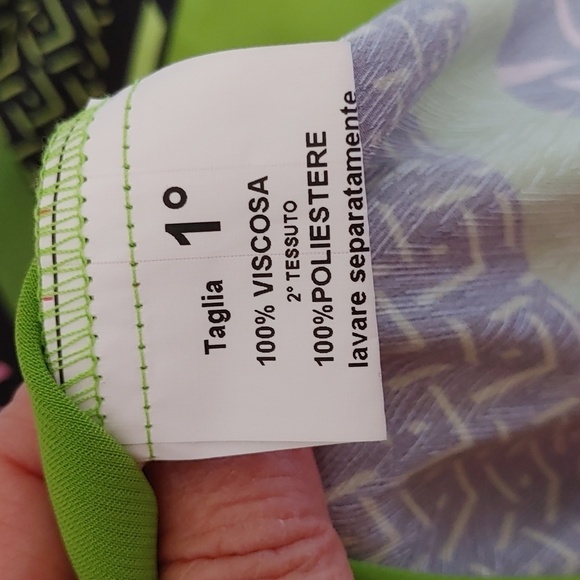 💚Vivian Shyu Made in Italy Oversized Geometric Bohemian Look Tunic - Picture 8 of 11